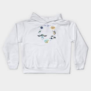 Sea turtle life cycle Kids Hoodie